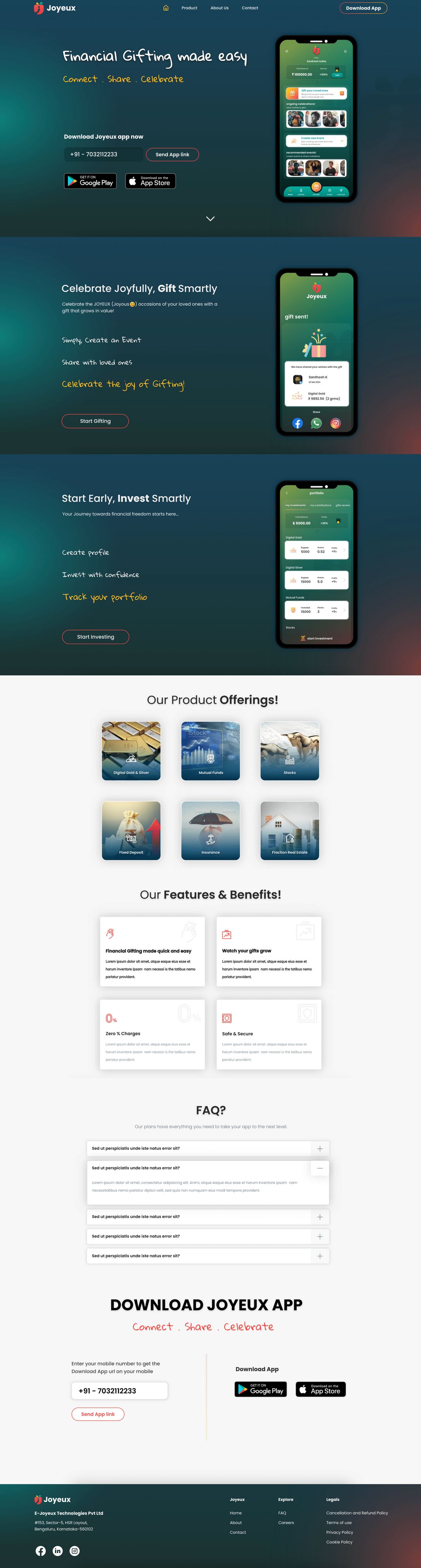 Full archived Joyeux homepage