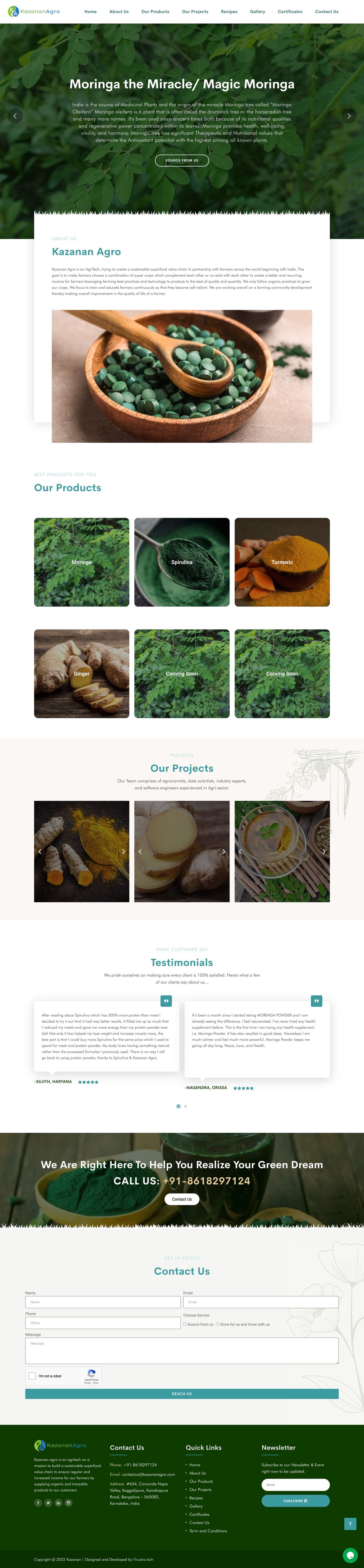 Full archived homepage of Kazanan Agro