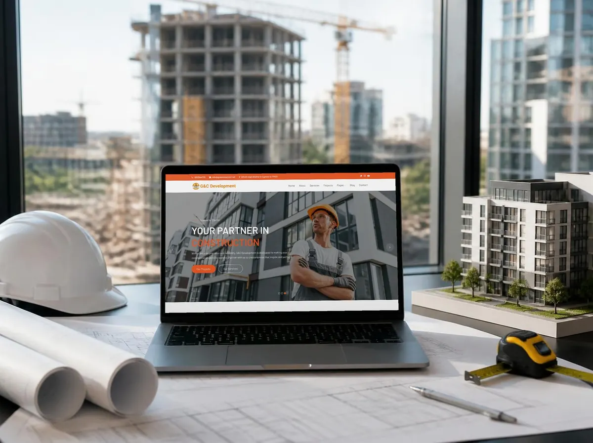 G&C Development website mockup