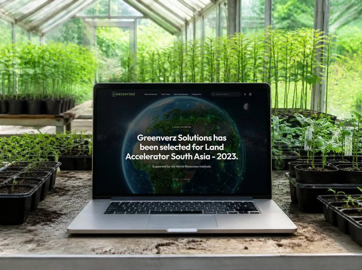 Greenverz website mockup