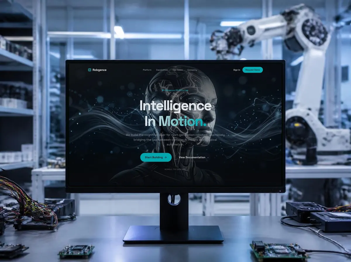 Robgence website mockup