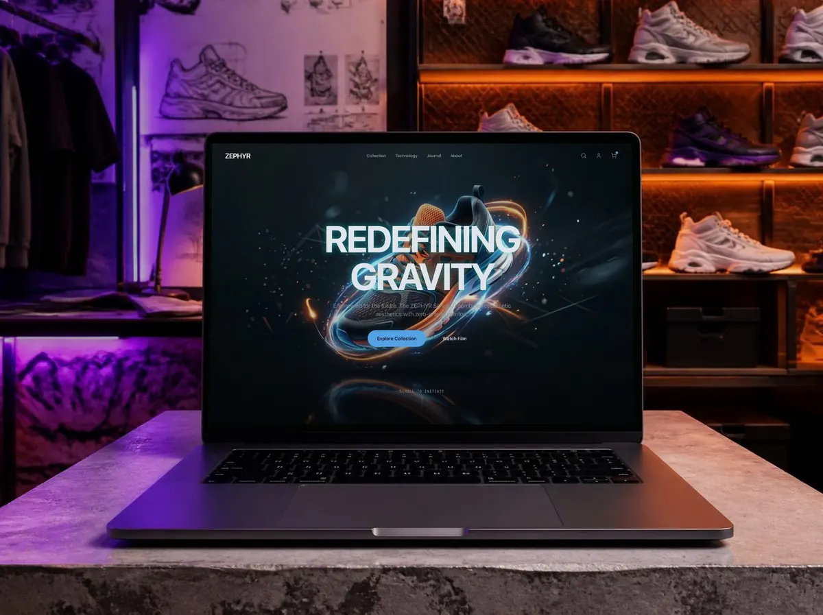 ZEPHYR website mockup